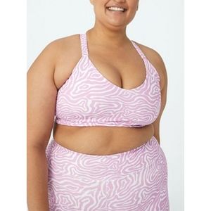 NWT Cotton On Curve Vestlette Active Sports Bra, Size 16, Color Wave Neon Orchid